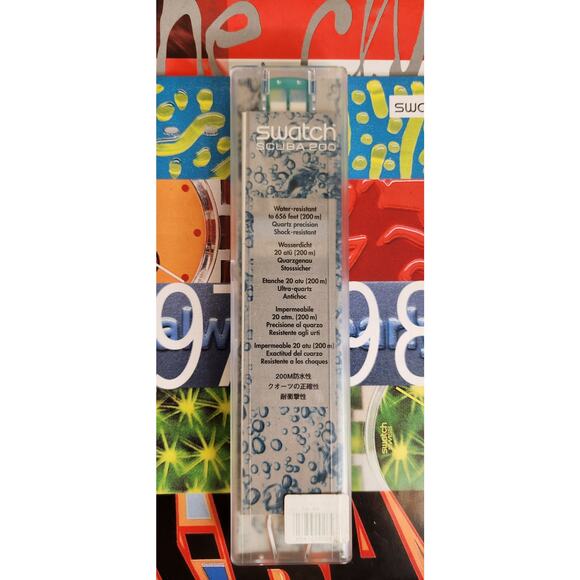 Swatch watch SEA FLOOR SDN108 1994 Scuba New old stock - Picture 9 of 9